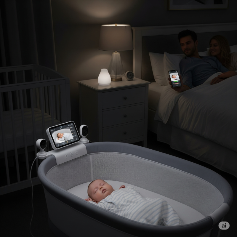 Infanzo Cradlewise Convertible Smart Bassinet and Crib - Image 3
