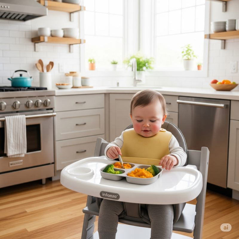 Infanzo 4-in-1 Convertible Baby High Chair